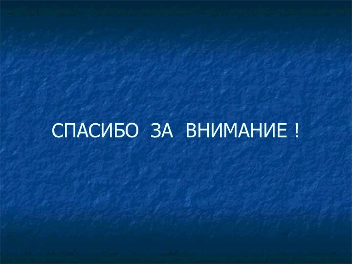 СПАСИБО ЗА ВНИМАНИЕ !