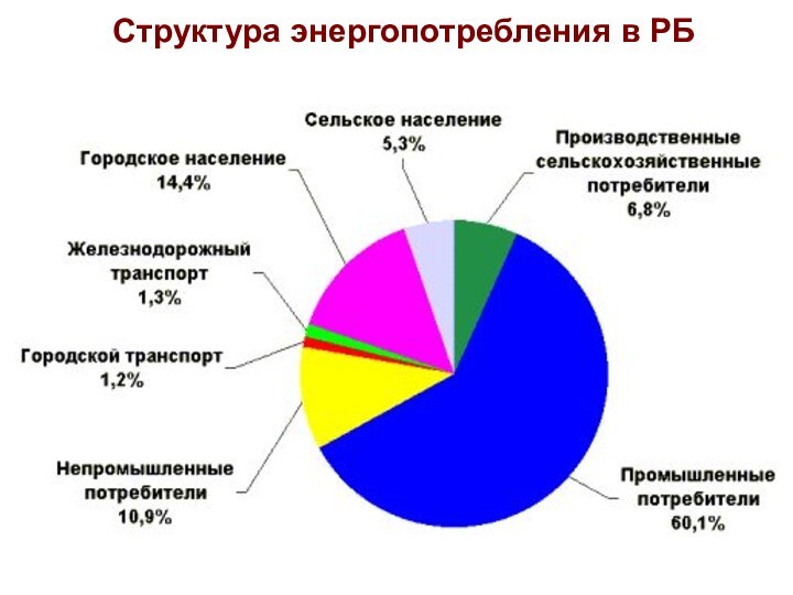 Структура энергопотребления в РБ