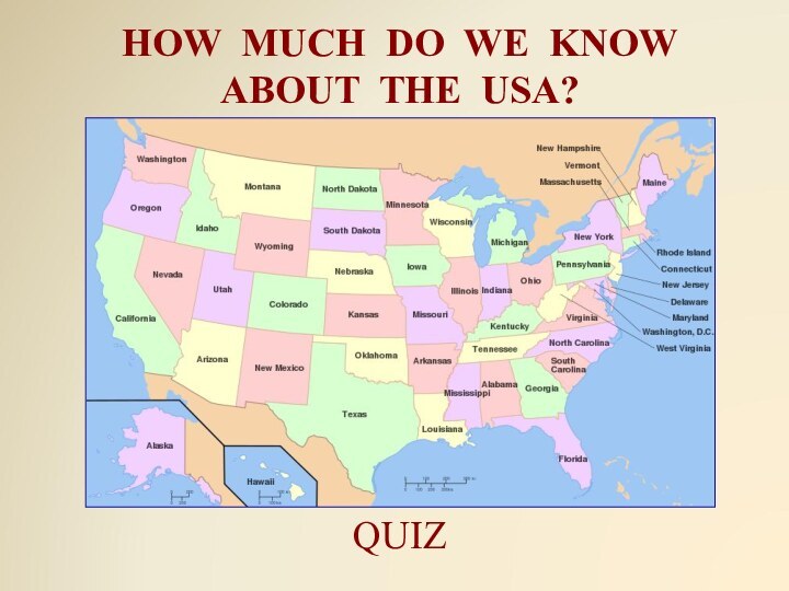 QUIZHOW MUCH DO WE KNOW ABOUT THE USA?