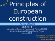 Principles of European construction