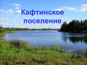 Кафтинское поселение