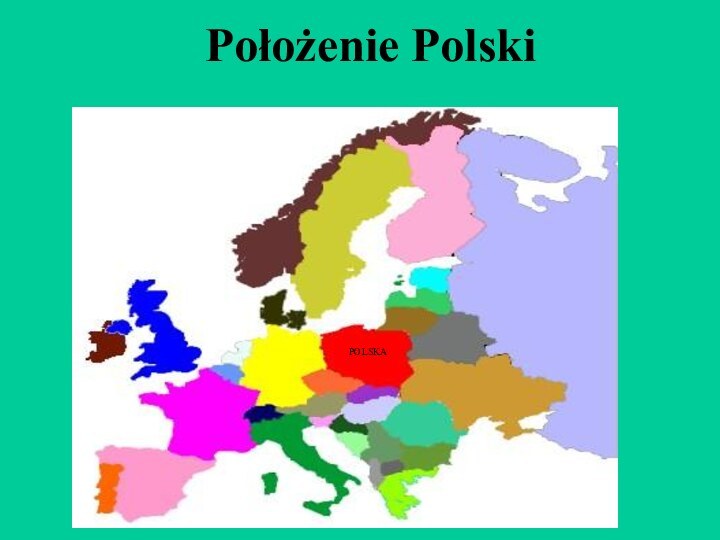 Położenie PolskiPOLSKA