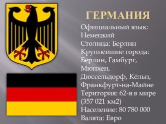 Германия, столица: Берлин