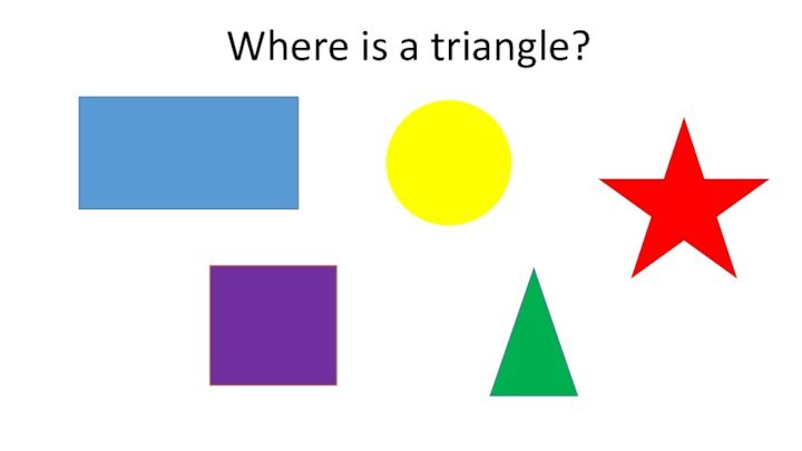 Where is a triangle?