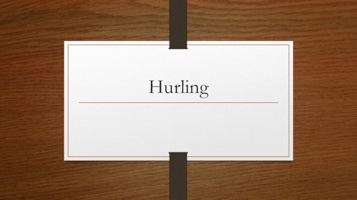 Hurling