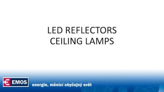 Led reflectors ceiling lamps