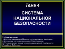 Система национальной безопасности