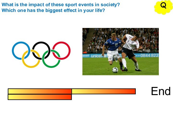 EndQWhat is the impact of these sport events in society?Which one has