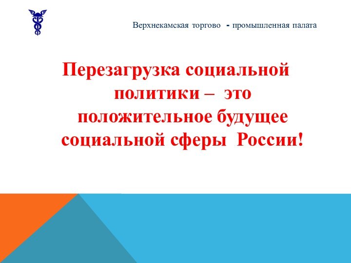 Верхнекамская торгово - промышленная палатаПерезагрузка социальной политики – это положительное будущее социальной сферы России!