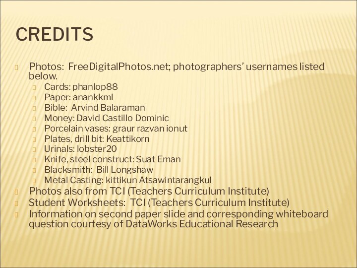 CREDITSPhotos: FreeDigitalPhotos.net; photographers’ usernames listed below.Cards: phanlop88Paper: anankkmlBible: Arvind BalaramanMoney: David Castillo