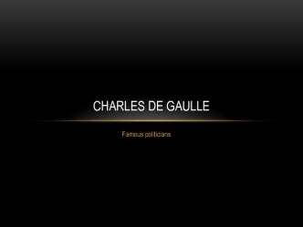 Charles de Gaulle