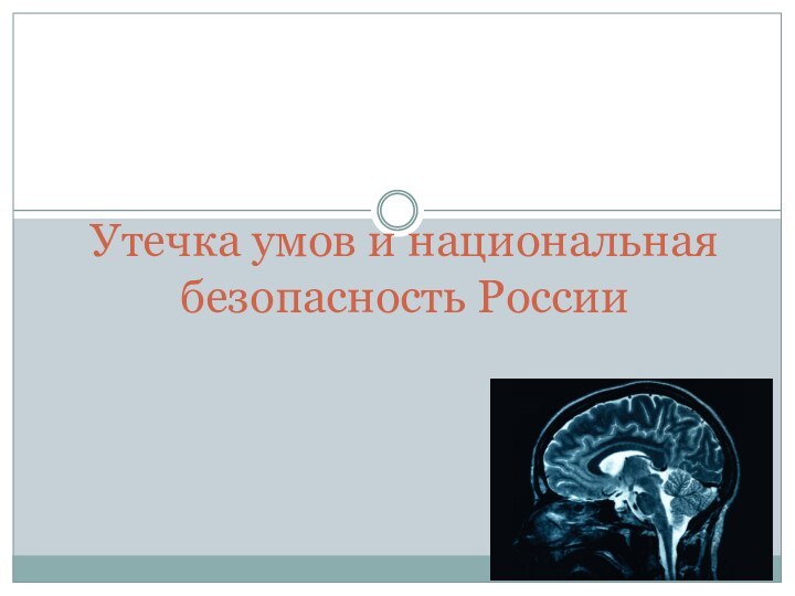 Утечка умов и национальная безопасность России