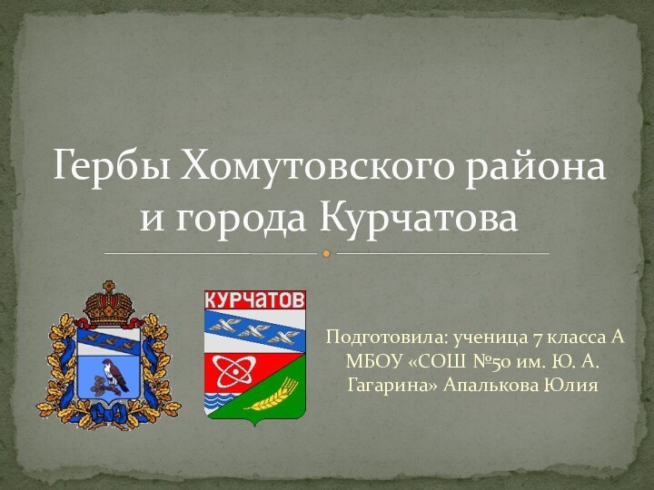 Подготовила: ученица 7 класса А МБОУ «СОШ №50 им. Ю. А. Гагарина»