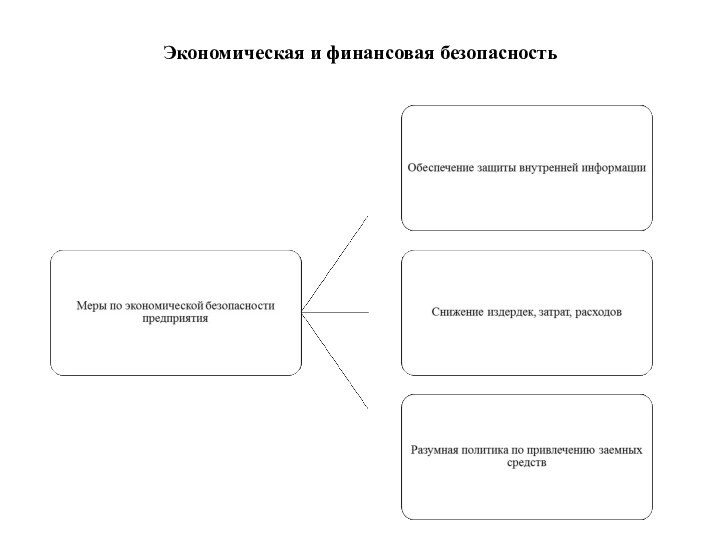 Экономическая и финансовая безопасность