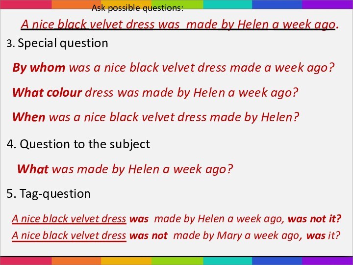 A nice black velvet dress was made by Helen a week ago.Ask