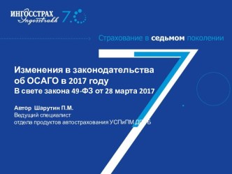 Изменения в законодательстве об ОСАГО в 2017 году