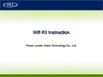 Wifi Kit Instruction