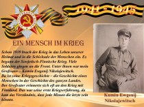 Ein Mensch im Krieg