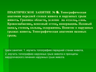 Топографическая анатомия передней стенки живота и наружных грыж живота. Границы области, деление на отделы, слои. Кровоснабжение