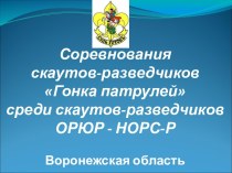 Соревнования скаутов-разведчиков Гонка патрулей среди скаутов-разведчиков ОРЮР - НОРС-Р Воронежская область