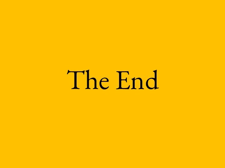 The End