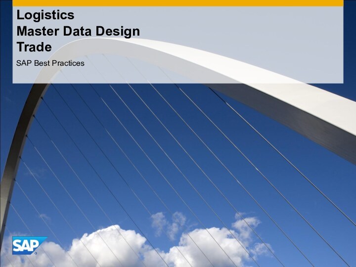 Logistics  Master Data Design TradeSAP Best Practices