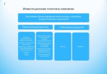 Инвестиционная политика компании