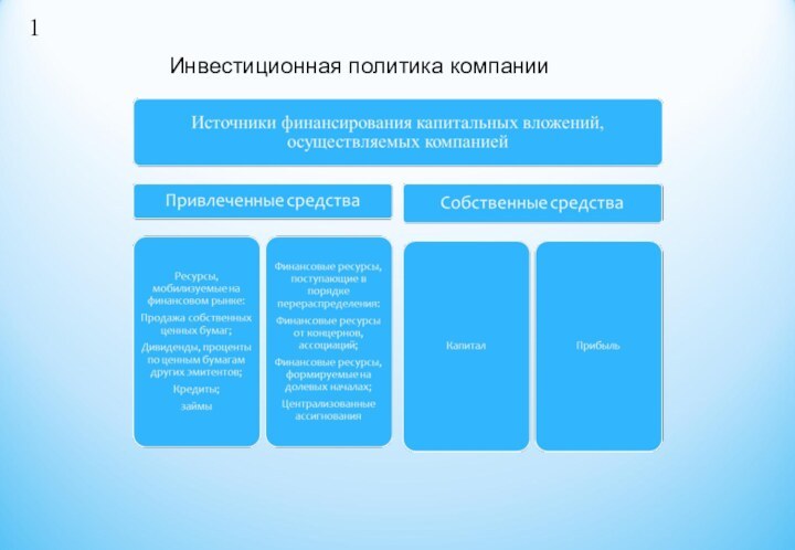 Инвестиционная политика компании1