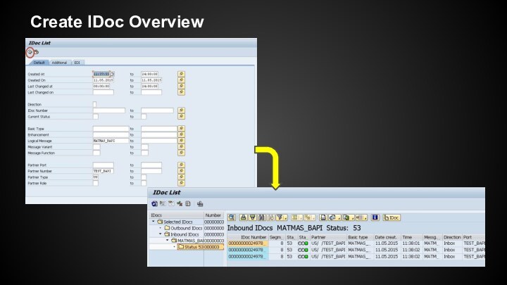 Create IDoc Overview