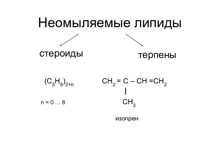 Неомыляемые липиды(С5Н8)2+n