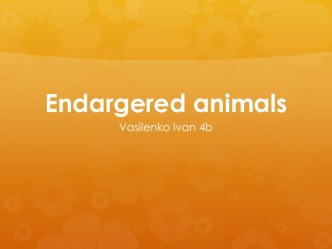 Endargered animals