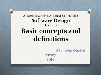 Basic concepts and definitions