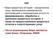 Бюро кредитных историй (БКИ)