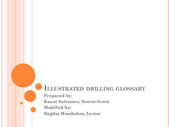 Illustrated drilling glossary