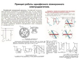 Принцип работы однофазного асинхронного электродвигателя. Схема управления краном. Автоматизированный брашпиль. (Билет 28)