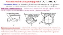 Отклонения и допуски формы (ГОСТ 24462-83)