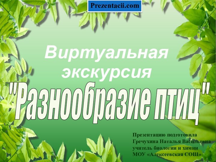 Виртуальная экскурсия 