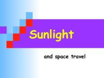 Sunlight and space travel