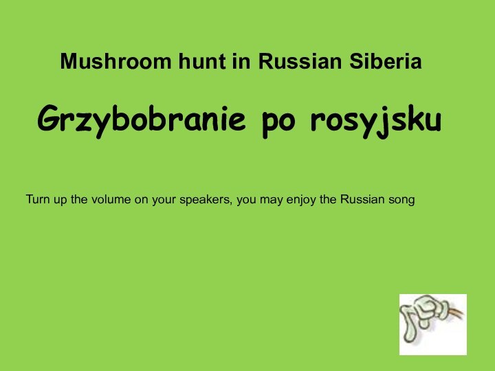 Grzybobranie po rosyjskuMushroom hunt in Russian SiberiaTurn up the volume on your