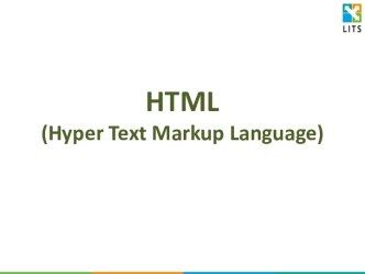 HTML (Hyper Text Markup Language)