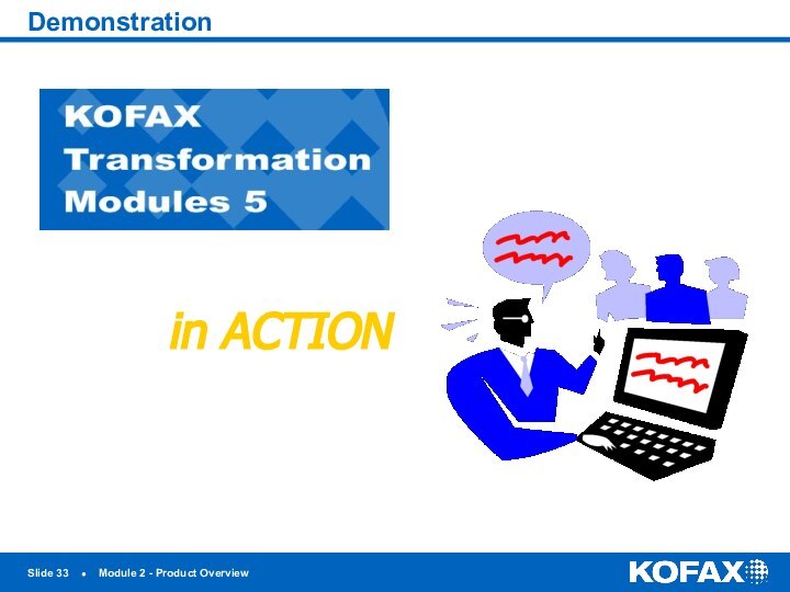 Slide ●  Module 2 - Product OverviewDemonstrationin ACTION