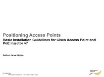 Introductions to positioning access points
