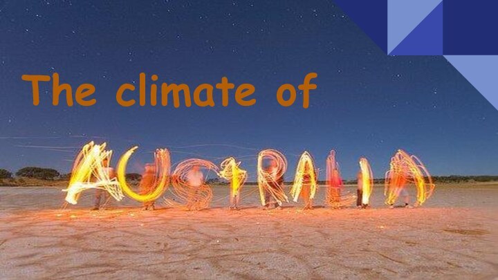 The climate of