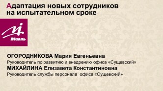 Адаптация новых сотрудников на испытательном сроке. Школа риэлтора