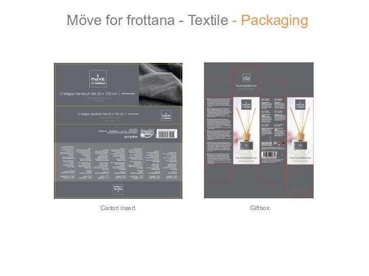 Möve for frottana - Textile - PackagingGiftboxCarton insert