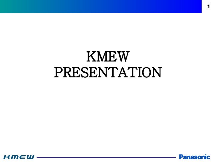 KMEW PRESENTATION