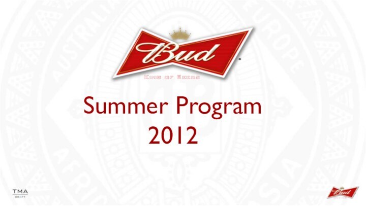 Summer Program 2012