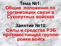 Силы и средства РЭБ противостоящей группировки войск