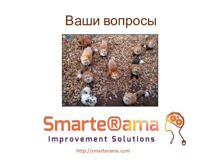 Ваши вопросыhttp://smarterama.com