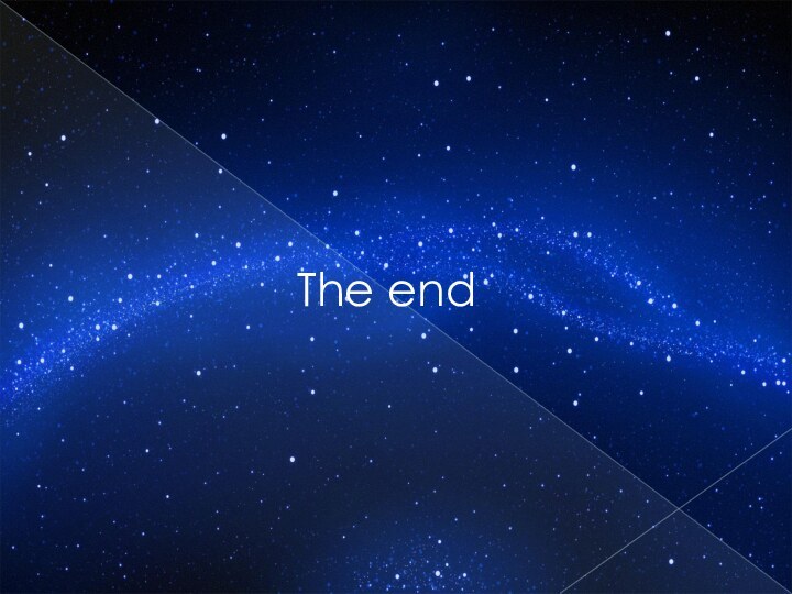 The end